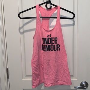 Pink Under Armour tank top